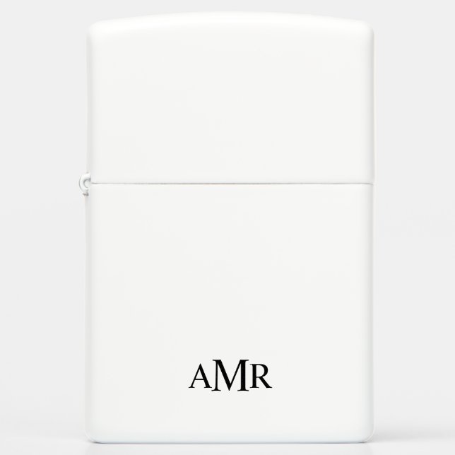 Classic Personalized Monogram Zippo Lighter (Front)