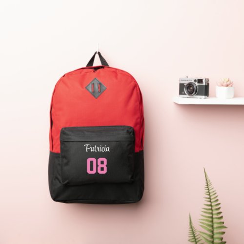 Classic Personalized Name Monogram and Number  Port Authority Backpack