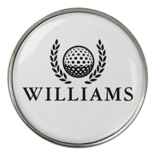 Classic Personalized Name Monogram Golf Ball Marker