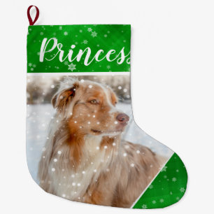 Classic Personalized Pet Photo Christmas Stocking