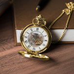 Classic Personalized Photo Pocket Watch<br><div class="desc">Elegant design with a personalized photo perfect for Christmas gifts,  as a Father's Day gift,  wedding anniversary,  etc.</div>