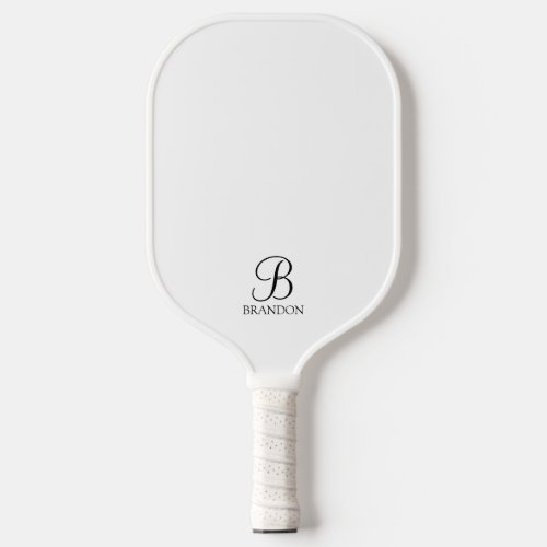 Classic Personalized Script Monogram and Name Pick Pickleball Paddle