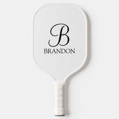 Classic Personalized Script Monogram and Name Pickleball Paddle