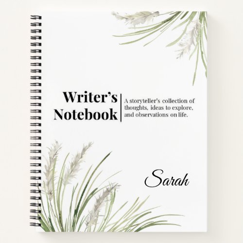 Classic Personalized Writers Notebook