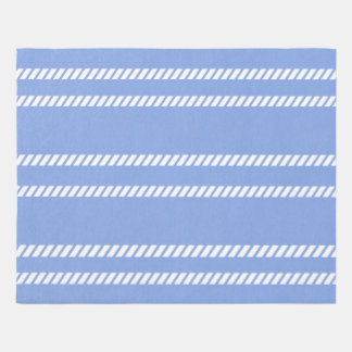 Classic Perwinkle Blue with Stripes Rug