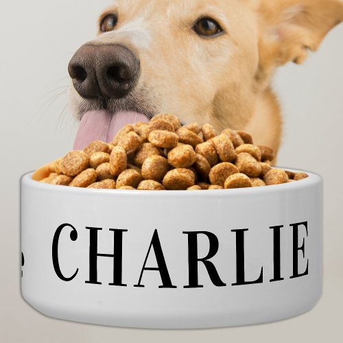 Classic Pet Dog Personalized Food Water Ceramic Bowl