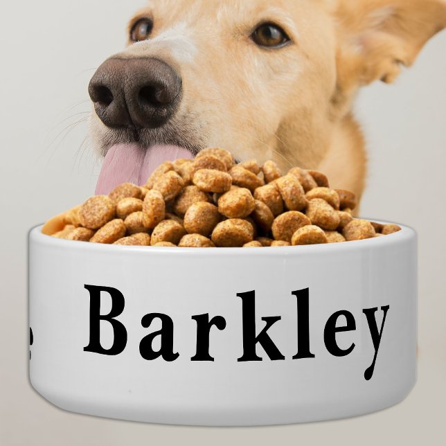 Classic Pet Dog Personalized Food Water Ceramic Bowl (Creator Uploaded)