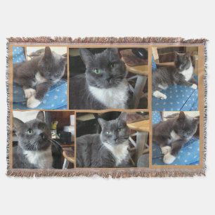 "Classic Pet Photo Blanket" Throw Blanket