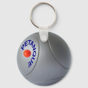 Classic Petanque ball design Keychain