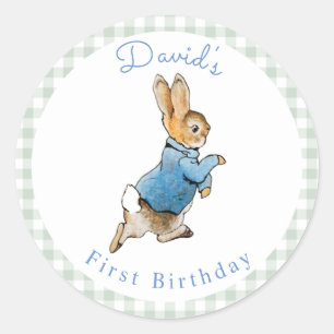Classic Peter Rabbit Beatrix Potter Birthday Classic Round Sticker