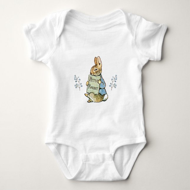Classic Peter the Rabbit  Baby Bodysuit (Front)