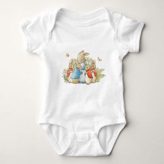 Classic Peter the Rabbit  Baby Bodysuit (Front)