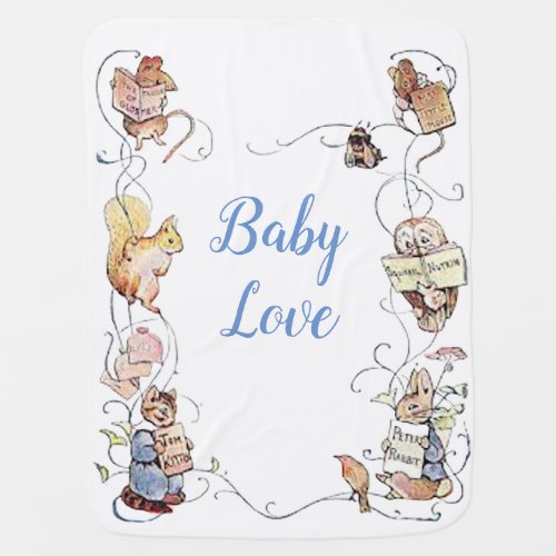 Classic Peter the Rabbit Baby Shower Baby Blanket