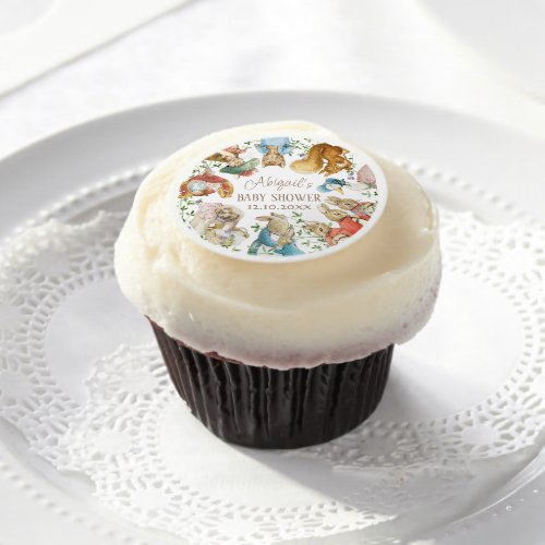 Classic Peter the Rabbit Baby Shower Edible Frosting Rounds