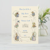 Classic Peter the Rabbit Baby Shower Invitation (Standing Front)