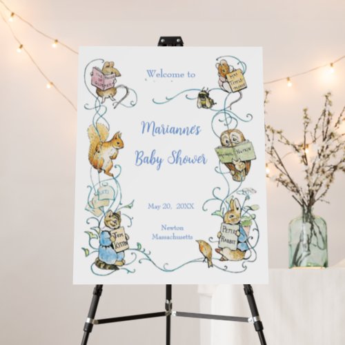 Classic Peter the Rabbit Baby Shower Large Welcome Foam Board