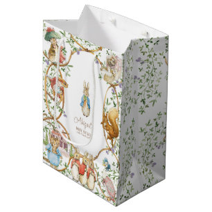 Classic Peter the Rabbit Baby Shower Medium Gift Bag