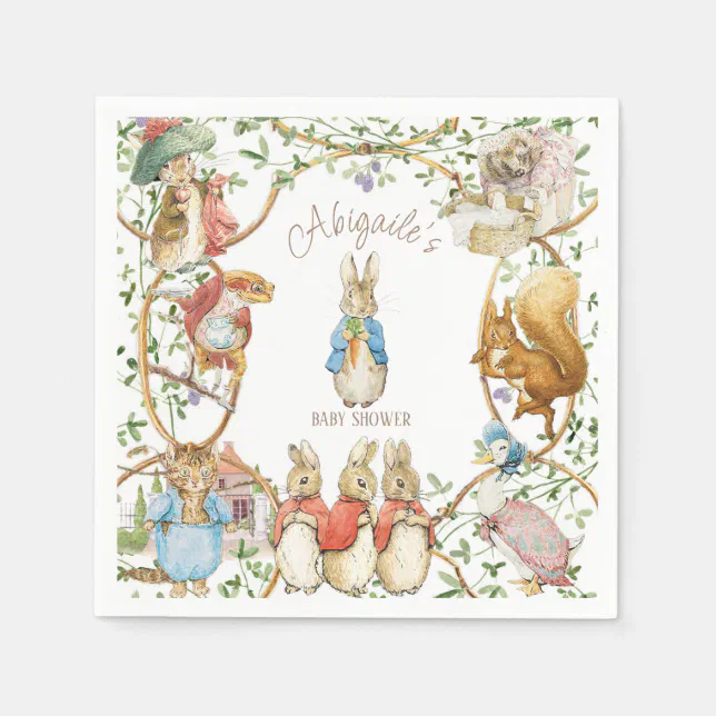 Classic Peter the Rabbit Baby Shower Napkins Zazzle