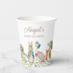 Classic Peter the Rabbit Baby Shower Paper Cups