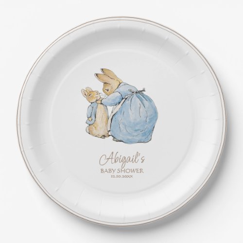 Classic Peter the Rabbit Baby Shower Paper Plates