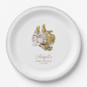 Classic Peter the Rabbit Baby Shower Paper Plates