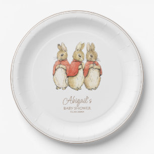 Classic Peter the Rabbit Baby Shower Paper Plates