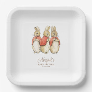 Classic Peter the Rabbit Baby Shower Paper Plates