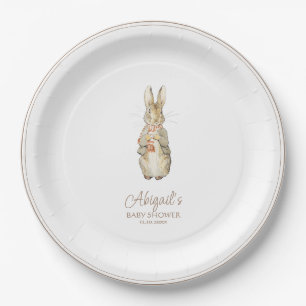 Classic Peter the Rabbit Baby Shower Paper Plates