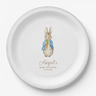 Classic Peter the Rabbit Baby Shower Paper Plates