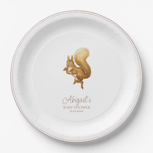 Classic Peter the Rabbit Baby Shower Paper Plates (Front)