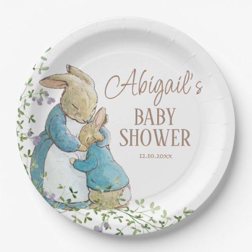 Classic Peter the Rabbit Baby Shower Paper Plates