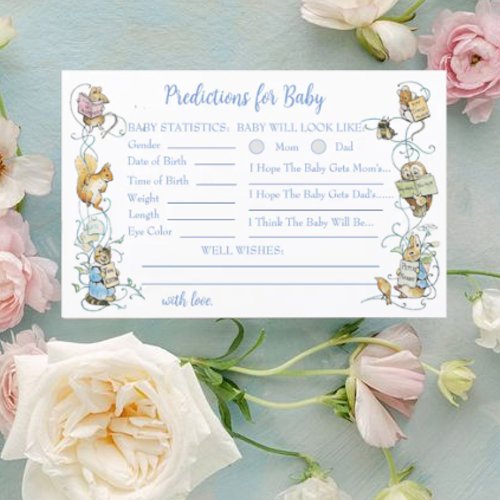 Classic Peter the Rabbit Baby Shower Predictions 
