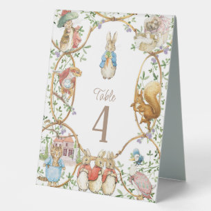 Classic Peter the Rabbit Baby Shower Table Tent