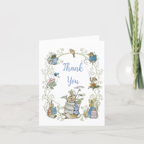 Classic Peter the Rabbit Baby Shower Thank You Card