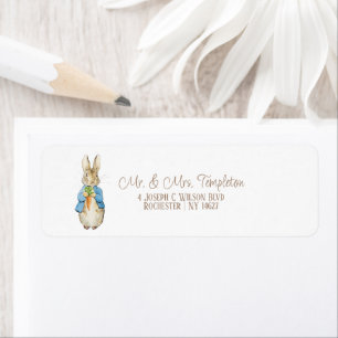 Classic Peter the Rabbit Beatrix Baby Shower Label