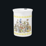 Classic Peter the Rabbit  Beverage Pitcher<br><div class="desc">This classic Peter the Rabbit theme is a wonderful choice for your child's birthday and every day. This cute pitcher has the whimsical watercolor art of the main characters from the Tale of Peter the Rabbit, including Peter. Your can add your text in just a few clicks. For matching items,...</div>