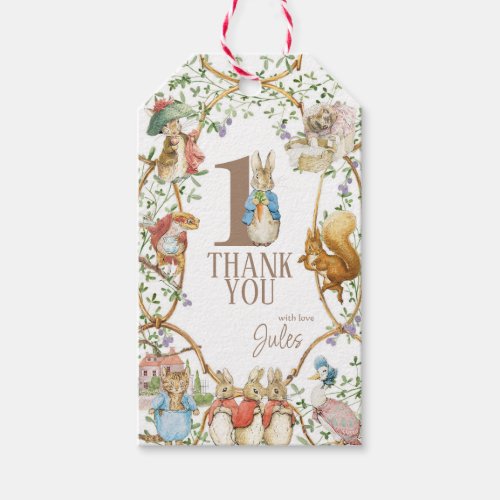 Classic Peter the Rabbit Birthday Gift Tags
