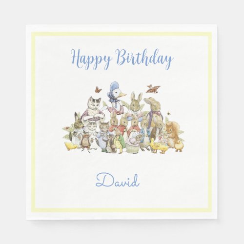 Classic Peter the Rabbit Birthday  Napkins