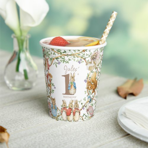 Classic Peter the Rabbit Birthday Paper Cups