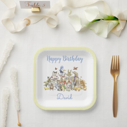 Classic Peter the Rabbit Birthday Paper Plate