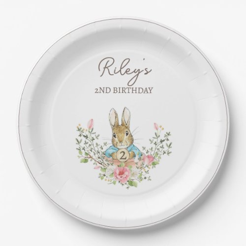 Classic Peter the Rabbit Birthday Paper Plates