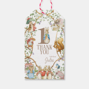 Classic Peter the Rabbit Birthday Thank You Gift Tags