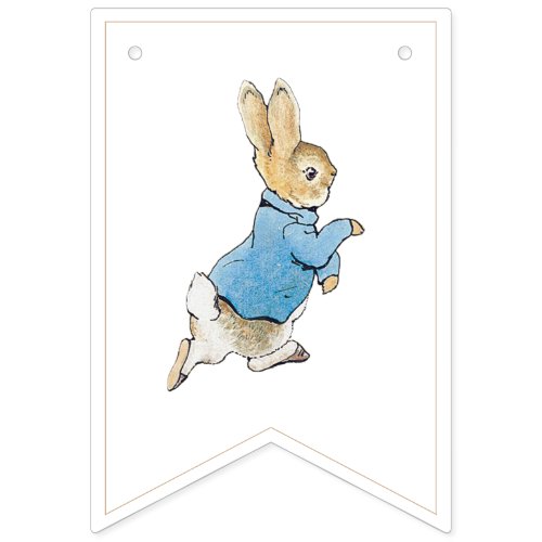 Classic Peter the Rabbit First Birthday Bunting Flags