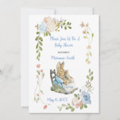 Classic Peter the Rabbit Twins Baby Shower  Invitation (Front)