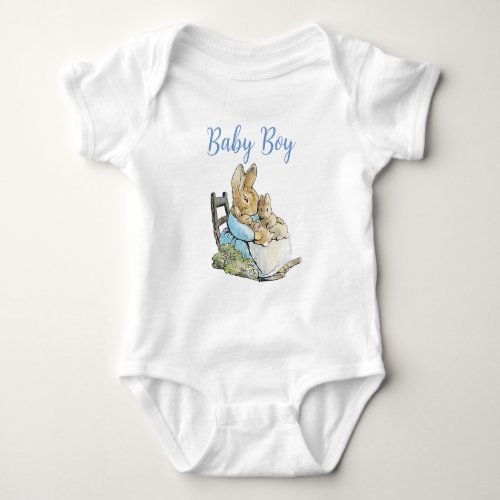 Classic Peter the Rabbit Twins Personalized Baby Bodysuit