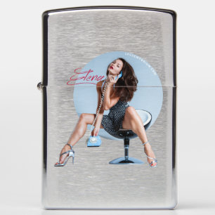 Classic Phone Pin-Up Zippo Lighter