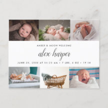 Classic photo collage Birth