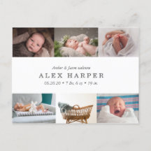 Classic photo collage Birth