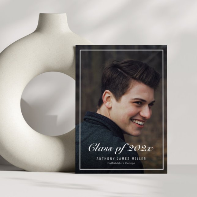 Classic photo frame graduation announcement (Creator Uploaded)