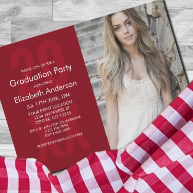 Classic Photo Graduation Invitation (Creator Uploaded)